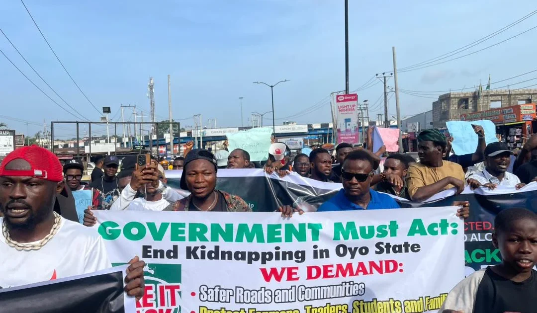 Protest in Oyo over Kidnapped Pupils, Calls for Action