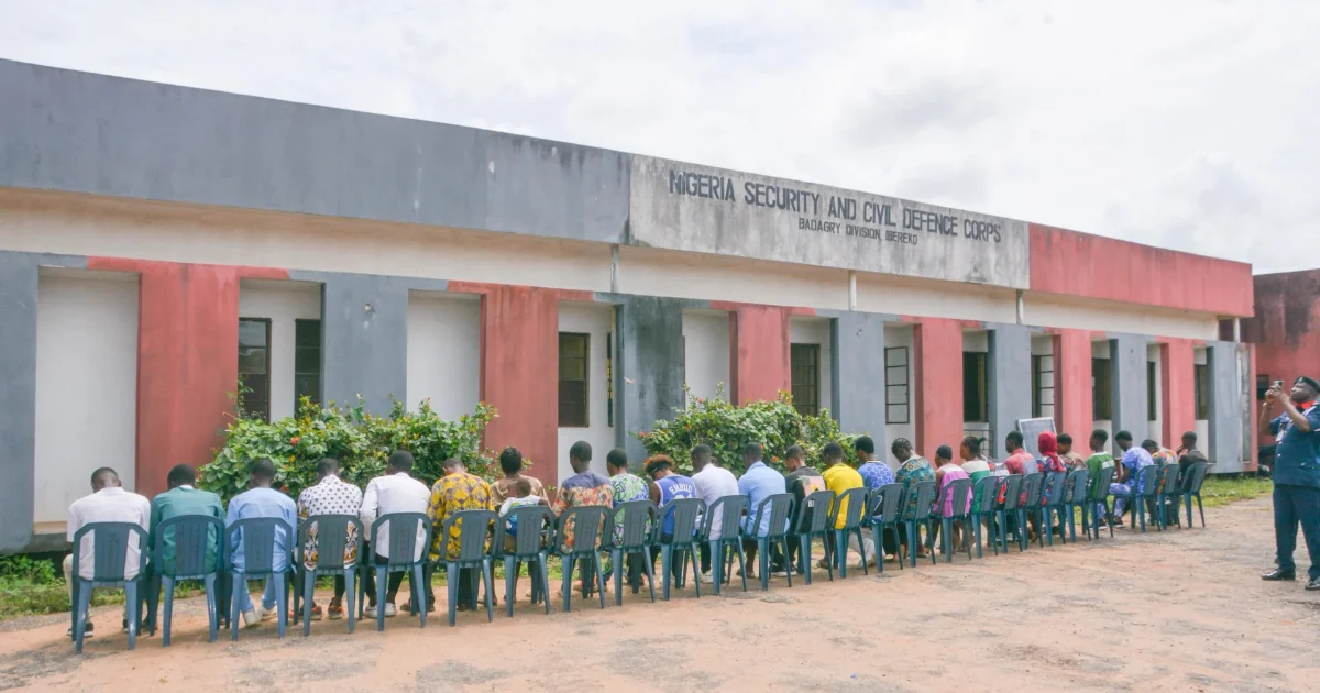 NSCDC uncovers illegal detention camp in Lagos, saves 24 people, arrests four suspects