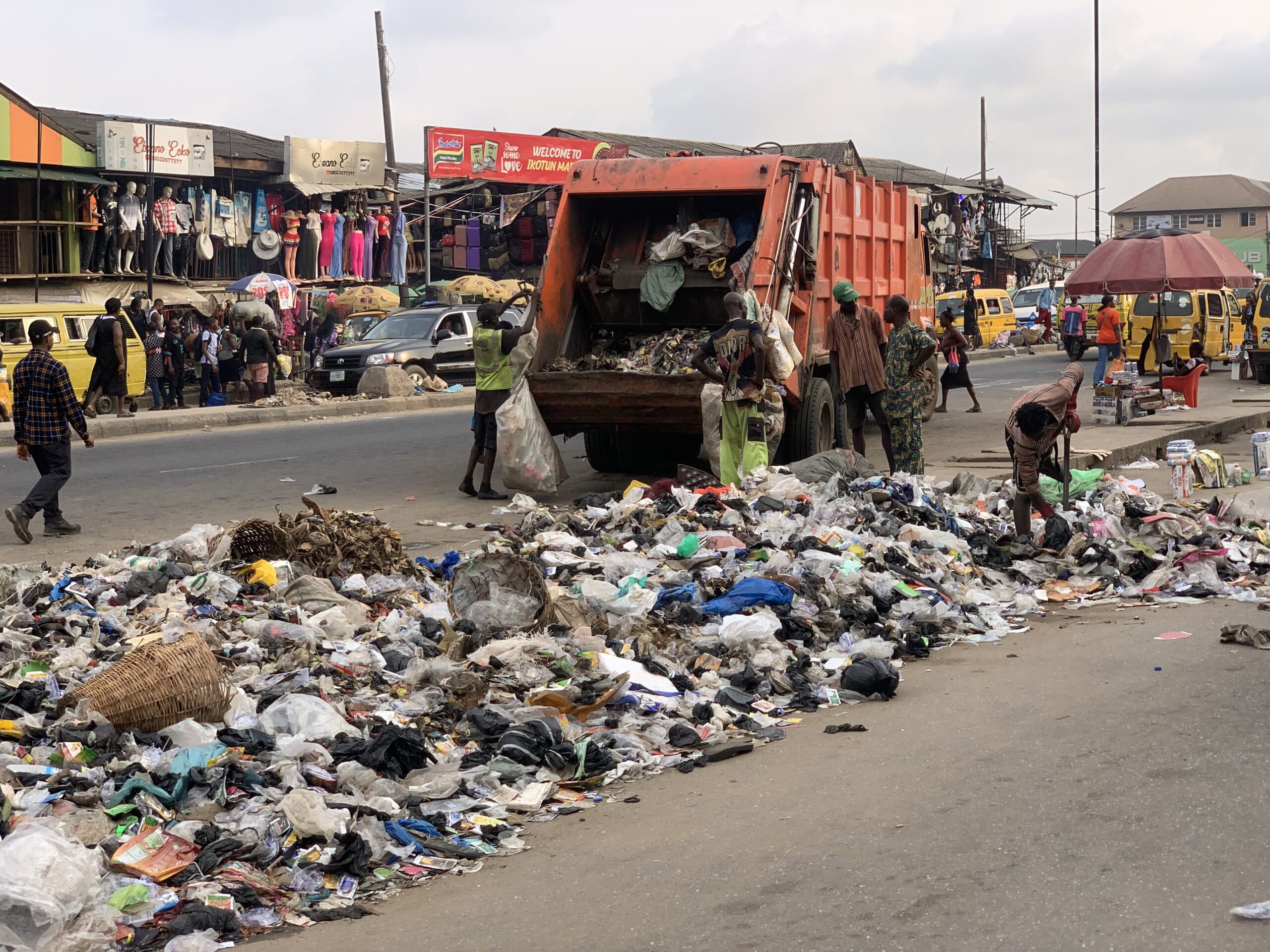 Lagos Waste Crisis: Roads Overrun with Trash