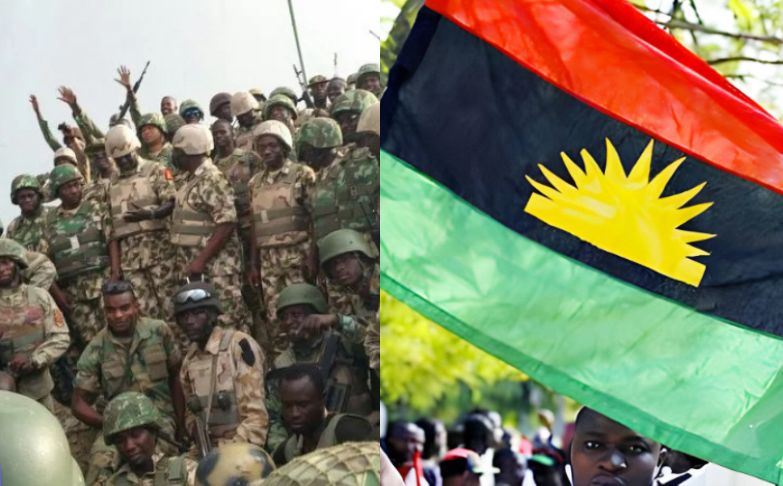 Nigerian Army finds IPOB's hidden weapons and arrests suspects
