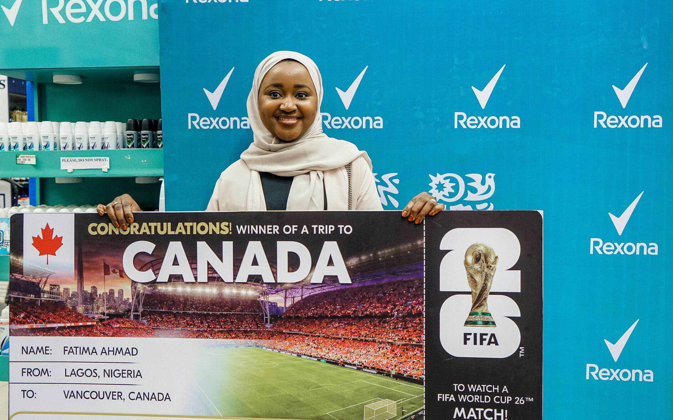 Winners Announced in Rexona Promotion, Headed to FIFA World Cup 2026