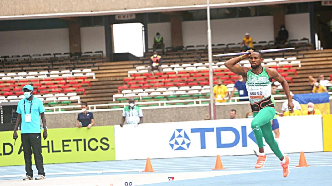 Prosper Nnamdi makes history with NCAA javelin win
