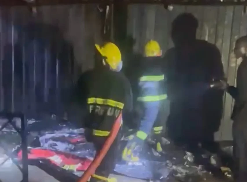 Fire from high-tension line burns down Kwara supermarket