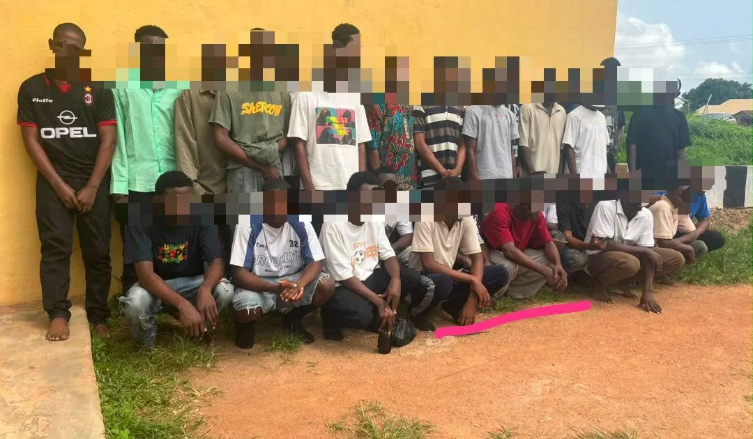 Ogun police stop cult initiation, arrest 30 people