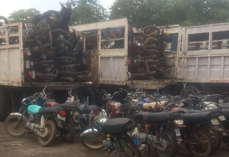 Lagos task force seizes 278 motorcycles for illegal operations