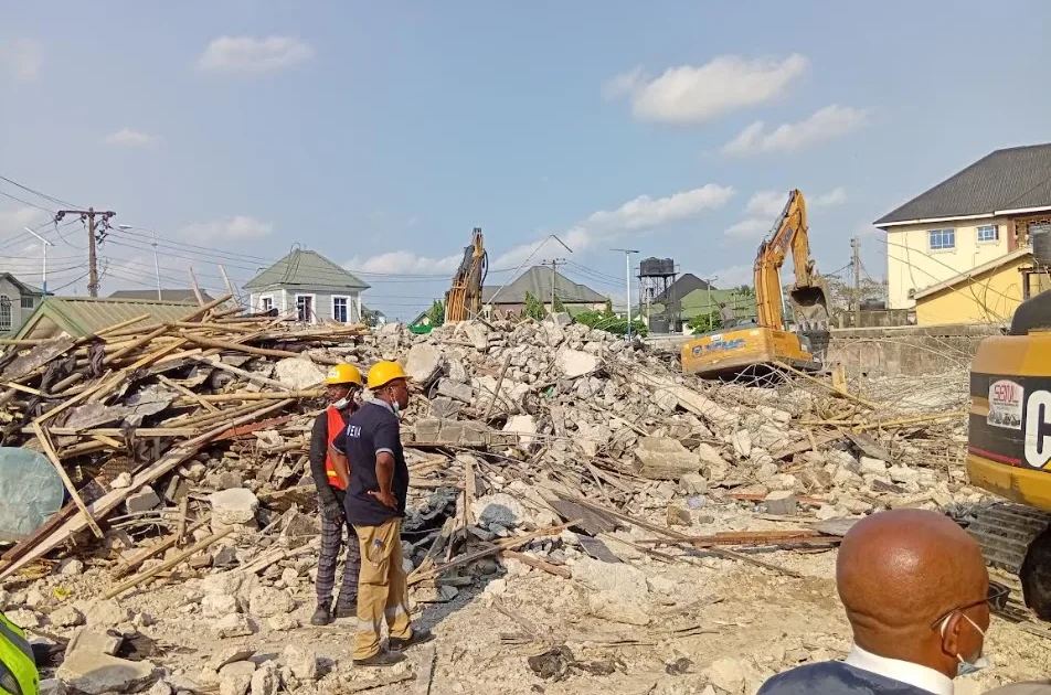 One feared dead, many trapped as building collapses in Rivers