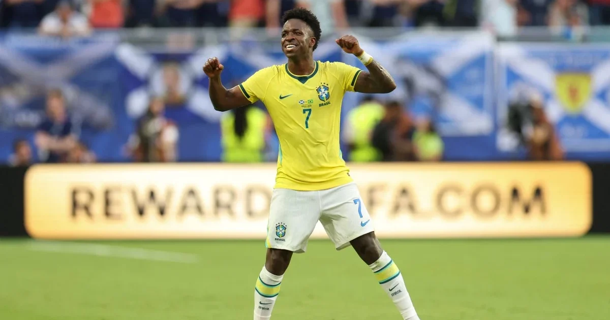 World Cup: Ancelotti praises Vinicius as Brazil defeats Scotland 3-0