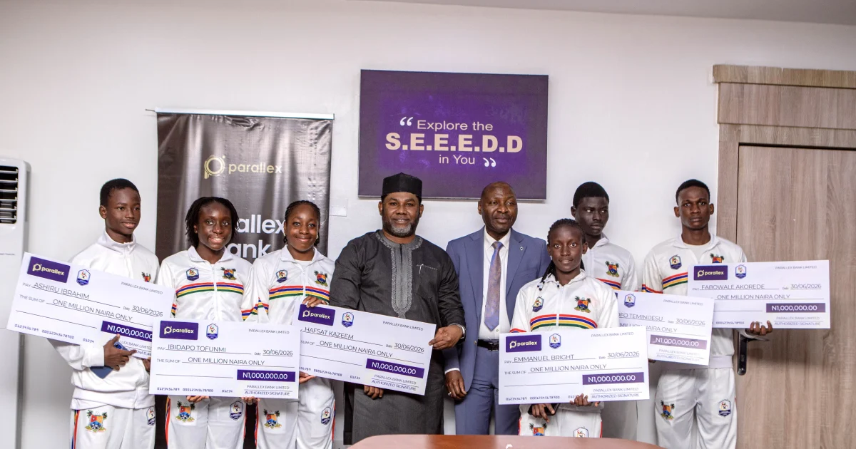 Parallex Bank rewards Lagos U-15 athletes with cash