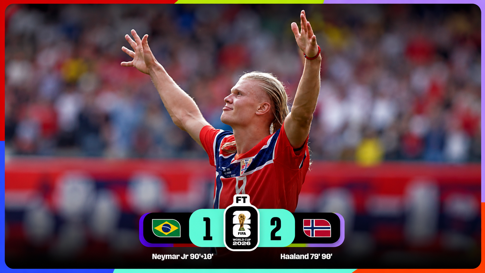 Haaland Shines as Norway Beats Brazil to Reach Quarter-Finals