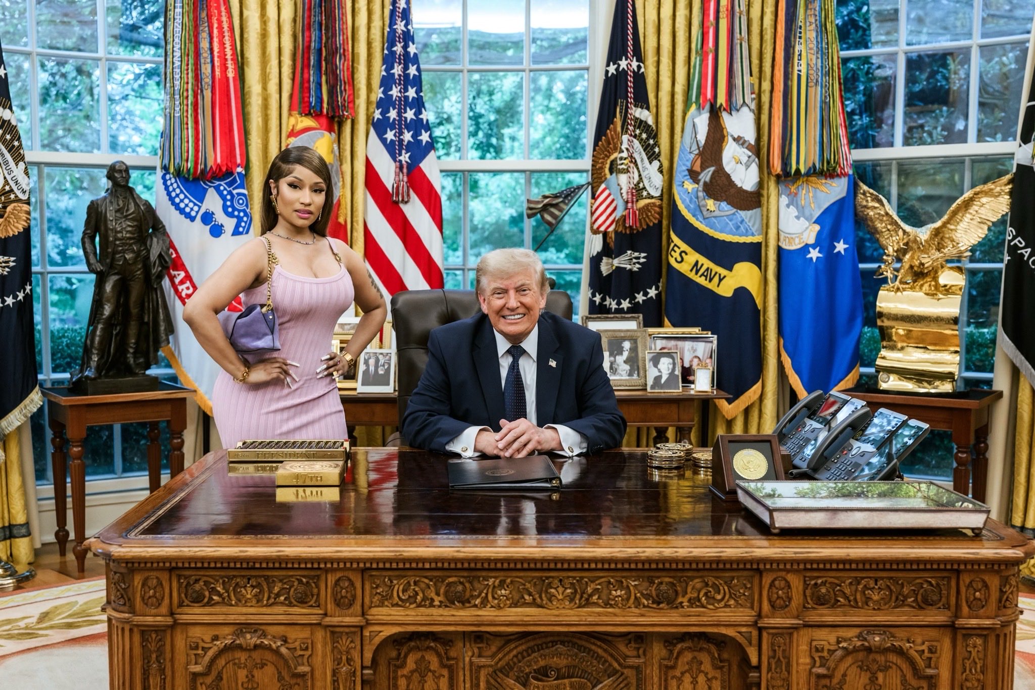 Trump Calls Nicki Minaj 'So Hot' at White House Luncheon