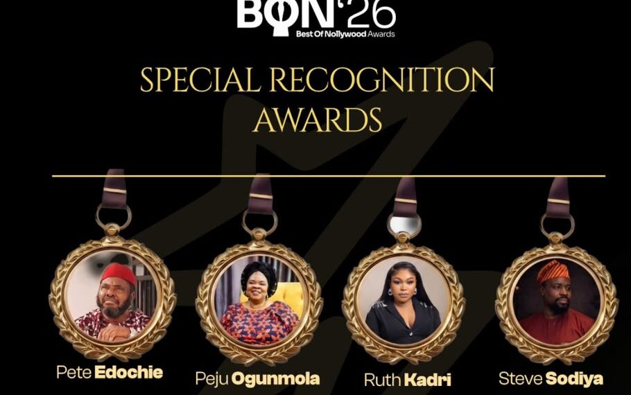 Pete Edochie, Ruth Kadiri, Peju Ogunmola, Steve Sodiya to be honoured at BON Awards