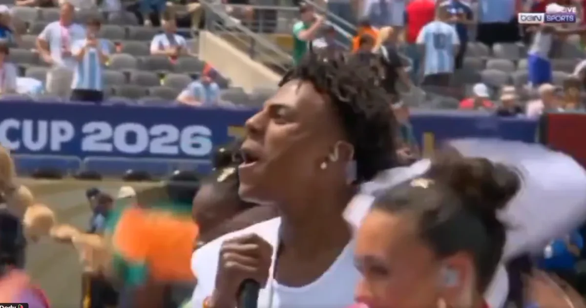 IShowSpeed sings 'Champions' at World Cup final closing show