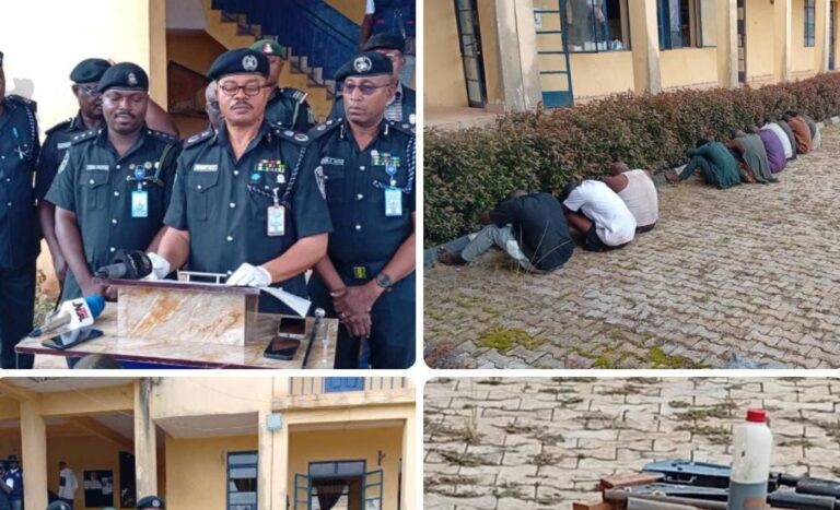 Police arrest robbery gang in Ondo, seize weapons