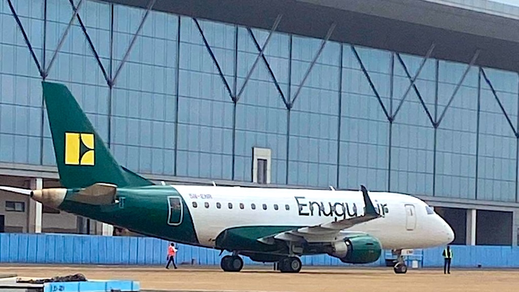 Enugu Air plane goes off runway in Benin