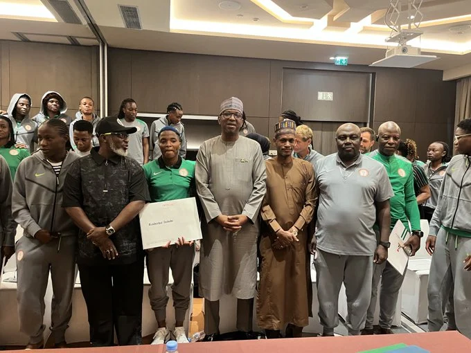 Super Falcons Receive Houses From FG Before Malawi Match