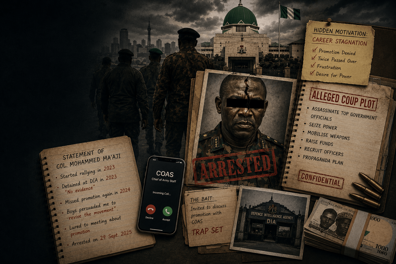 How a Nigerian Colonel's Ambition Led to His Arrest in a Coup Plot