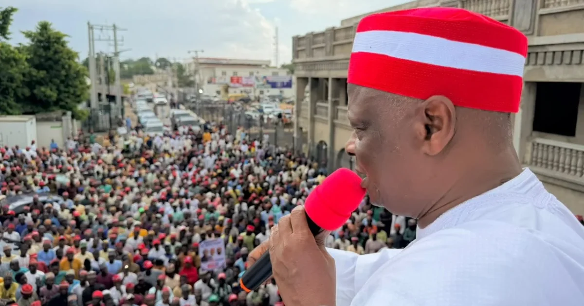 Kwankwaso Welcomes APC Members to NDC in Kano