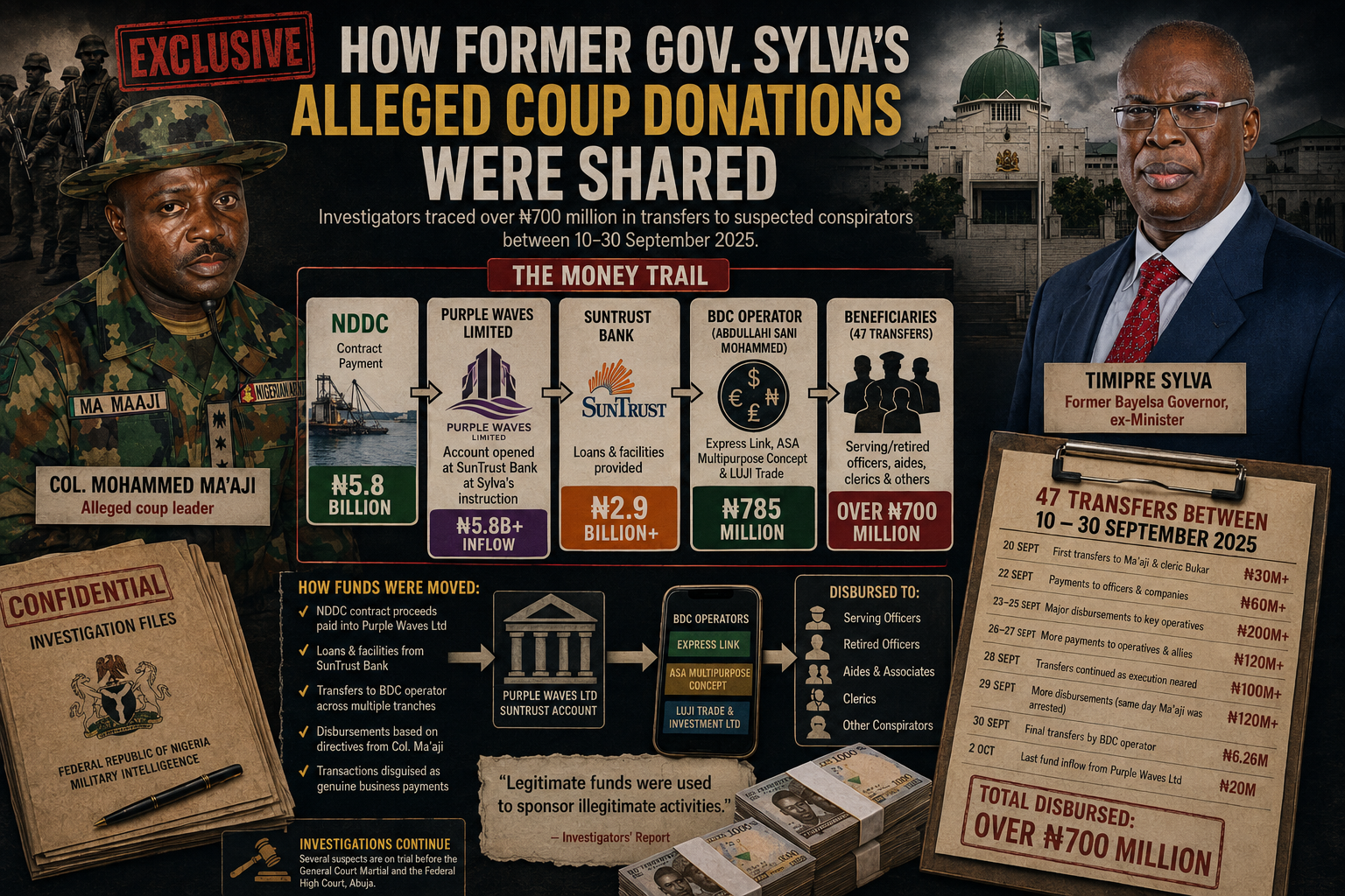 New Details on How Sylva’s Alleged Coup Money Was Distributed