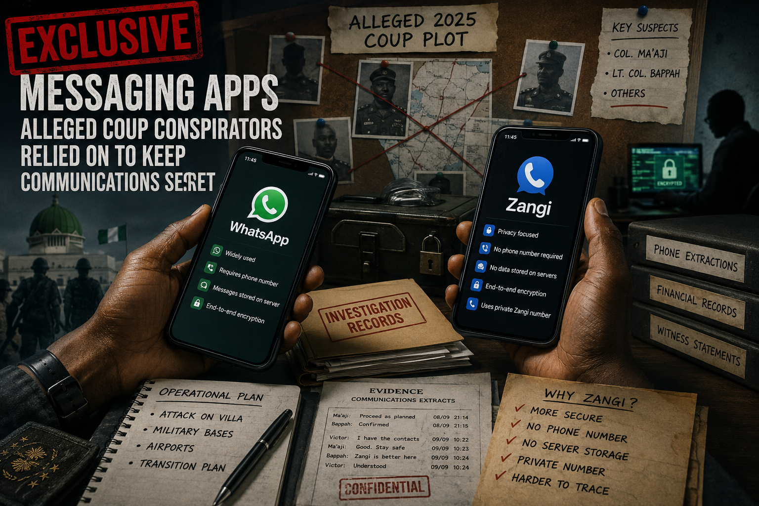 How Messaging Apps Were Used in Alleged Coup Plot