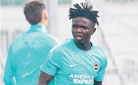 Yohanna plays his first match for Brighton in pre-season win