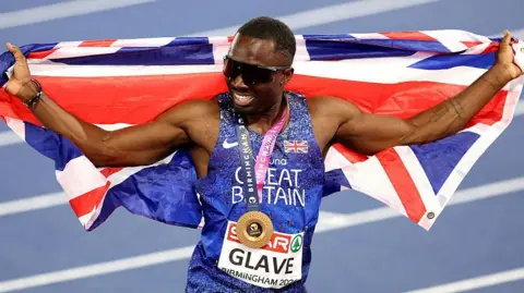 Britain shines as Romell Glave grabs gold in European 100m final