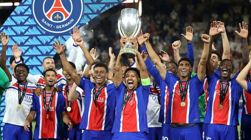PSG wins UEFA Super Cup again, beats Aston Villa 2-1