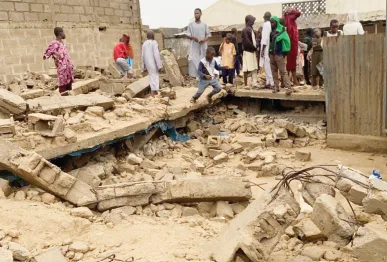 Five people die as two buildings fall in Kano