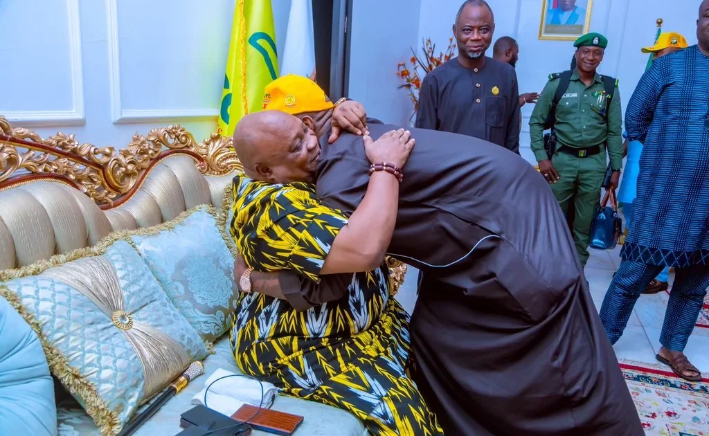 VIDEO: Adeleke gets emotional as Davido congratulates him after election win