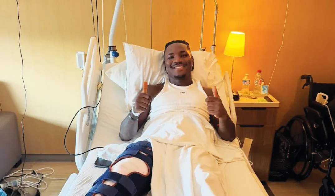 Uche has successful knee surgery