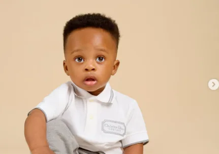 Priscilla Ojo shows off son as he turns one