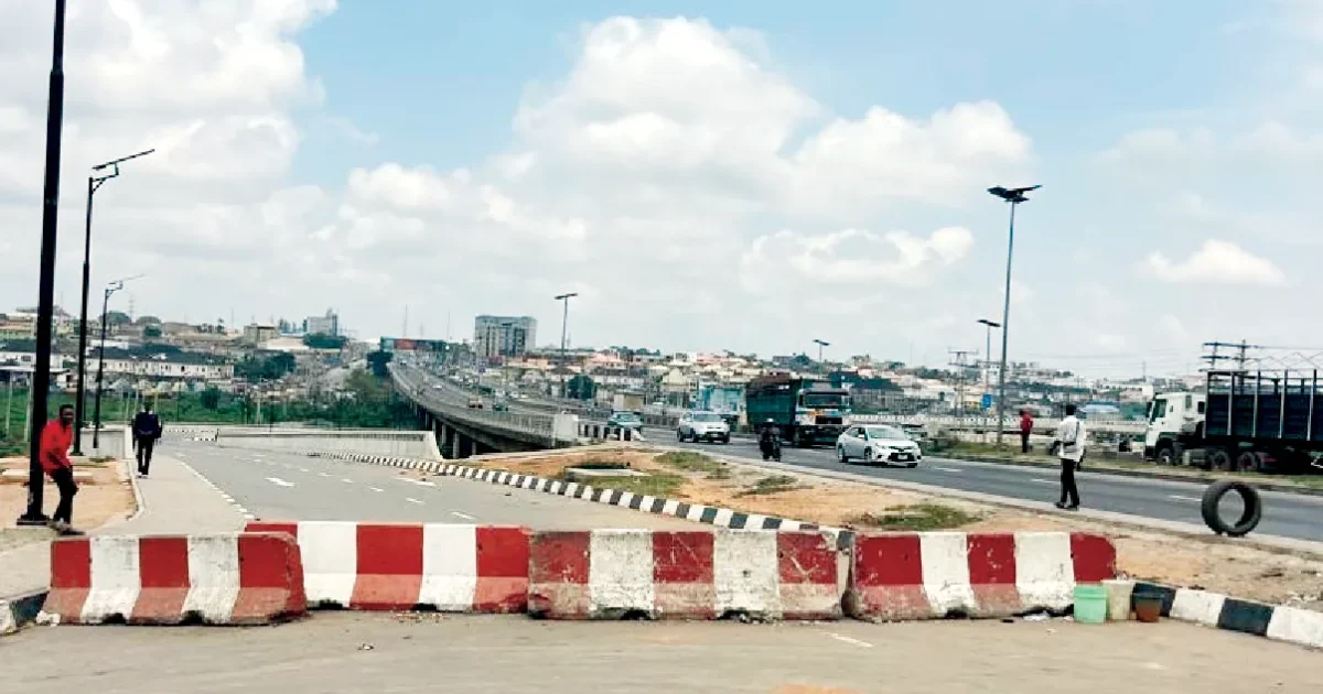 Lagos bridge still closed four months after opening