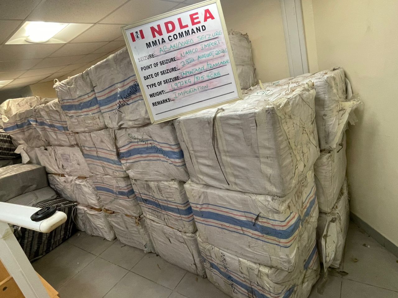 NDLEA seizes N6.2bn Jihadi drug and opioids at Lagos airport