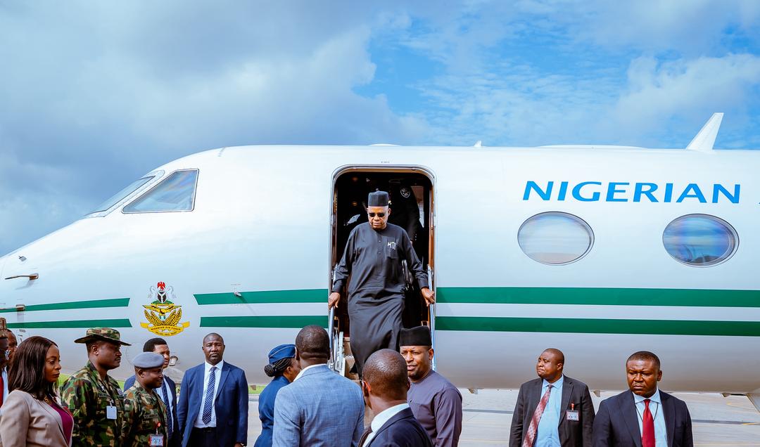 Shettima is back in Nigeria after AU Summit in Angola