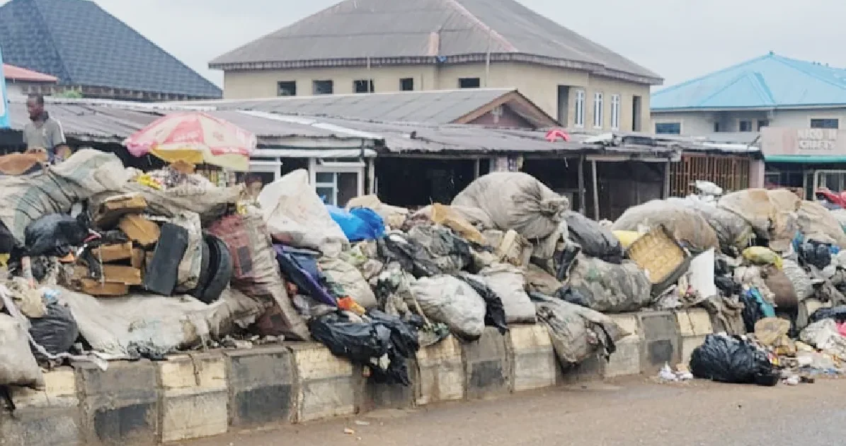Residents Frustrated as Trash Piles Up for Six Months on Lagos Road