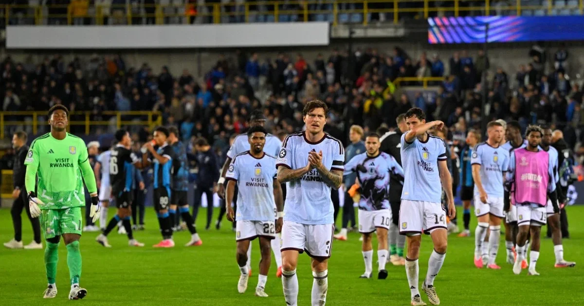Villa scores first goals of the season, edges Brugge 3-2 in Champions League opener