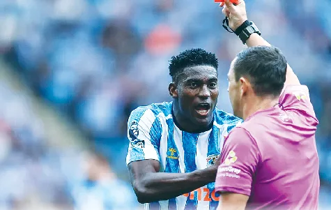 Shearer supports Awoniyi after red card against Brighton