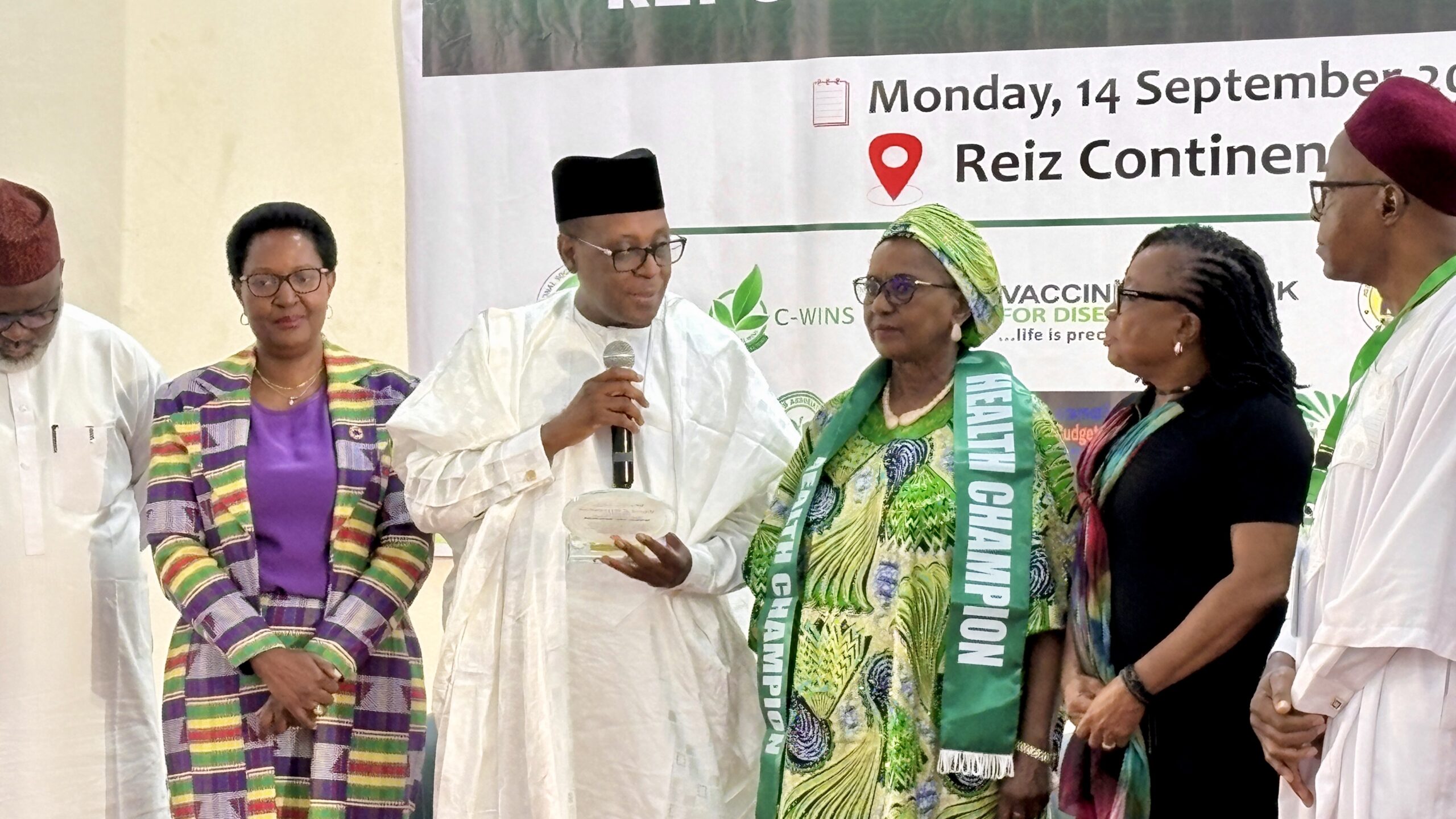 Senator Banigo Receives Health Champion Award, Urges Better Health Funding