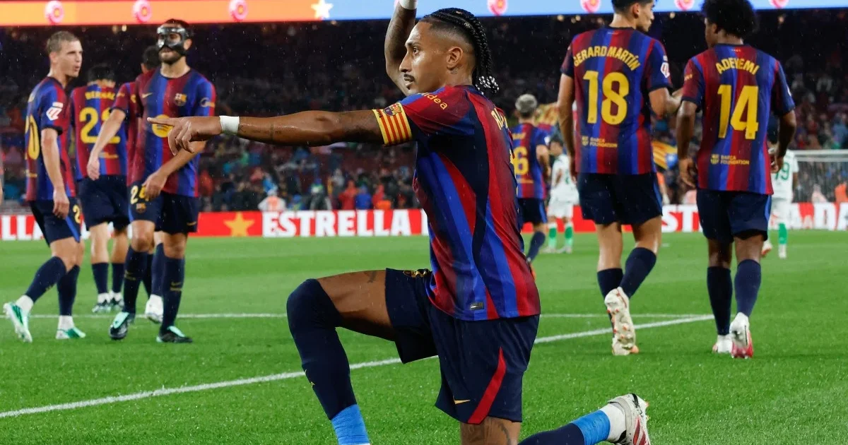 Raphinha's Hat-Trick Leads Barca to Big Win Over Racing