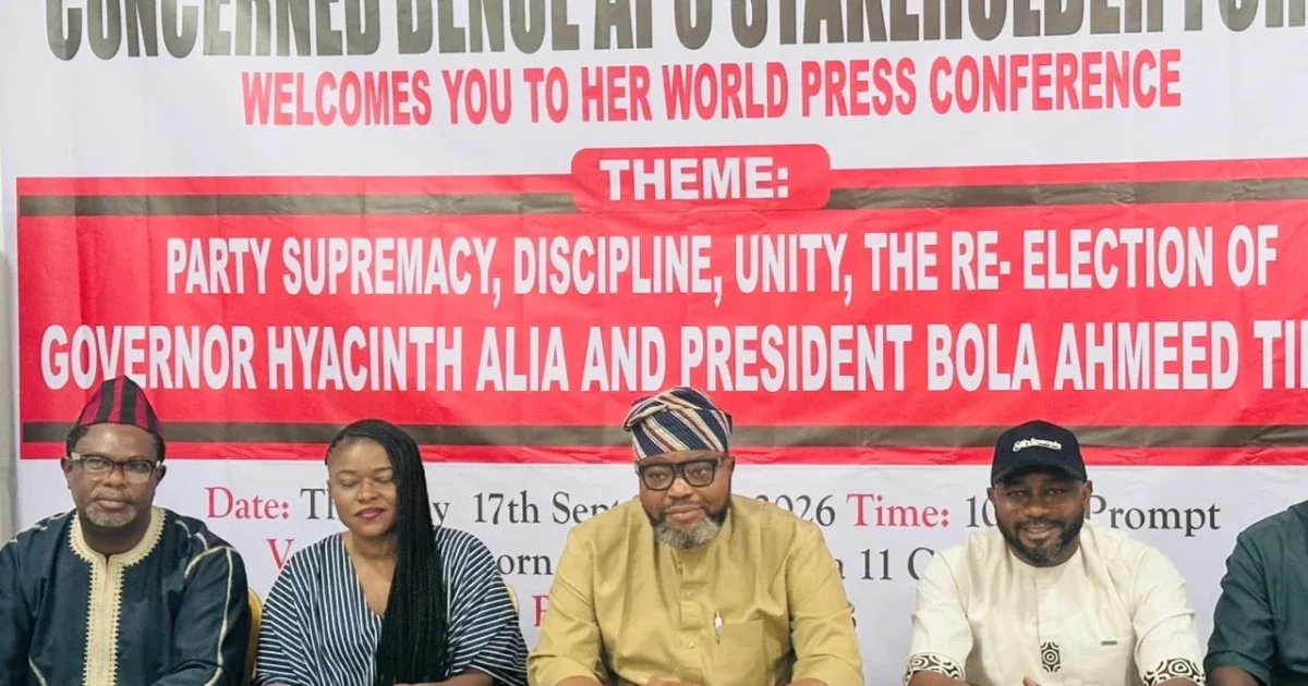 Benue APC Leaders Support Alia and Tinubu, Warn Against Divisions