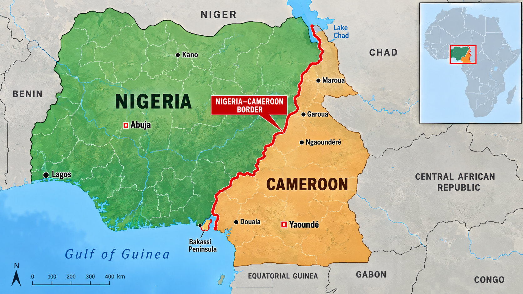 Nigeria and Cameroon Close to Finishing Border Marking After 24 Years
