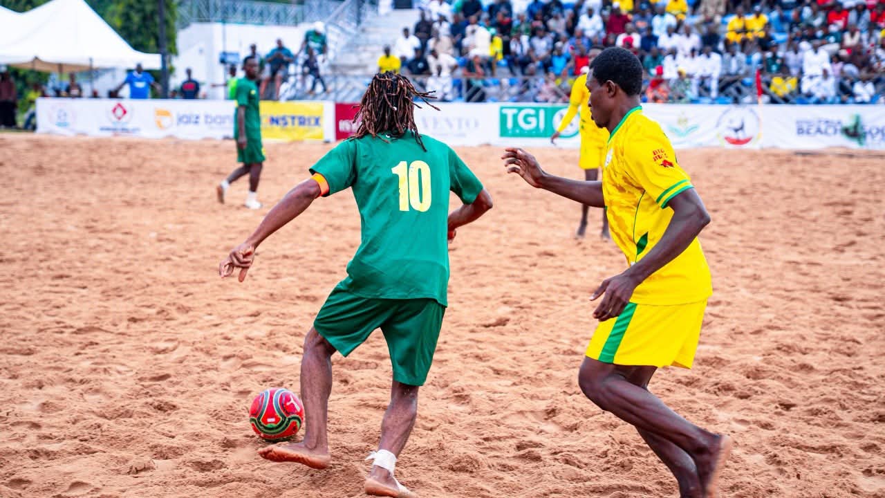 Sand Eagles Get Ready for Ghana Beach Soccer Match