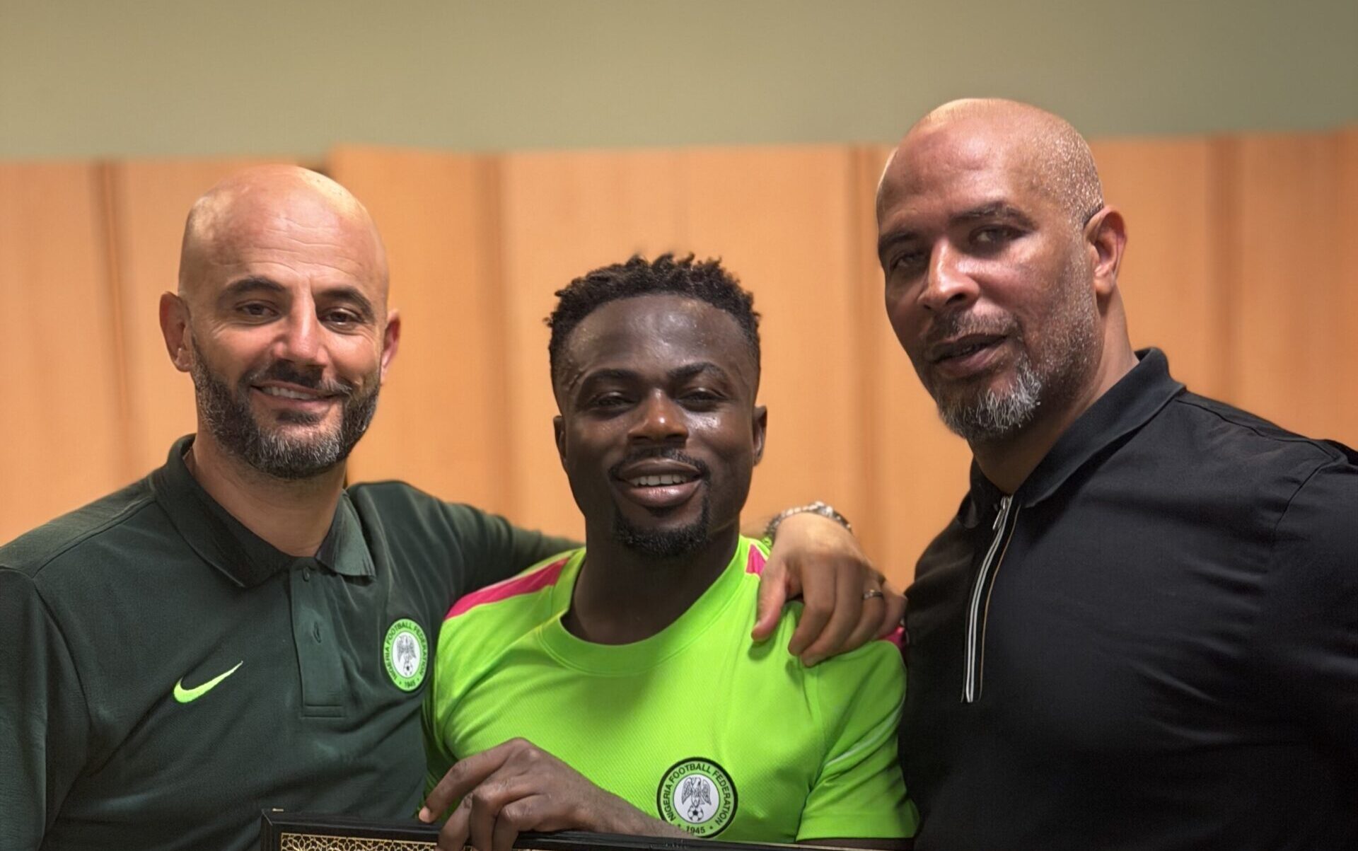 Moses Simon Celebrates 100th Game for Super Eagles