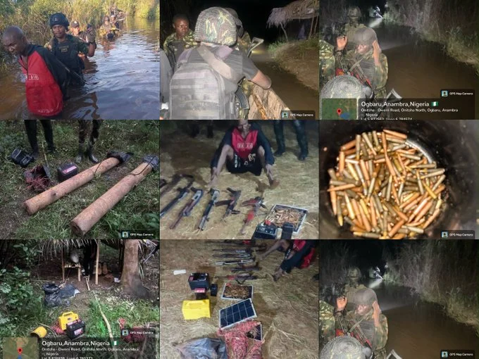 Soldiers Take Down Terrorist Hideout and Seize Weapons in Anambra