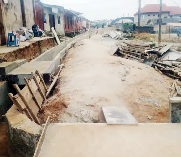 Ifedola Estate residents frustrated over stalled drainage project and bad roads
