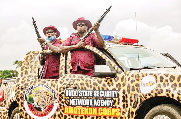 Amotekun Explains Why They Gave Four Operatives to Police