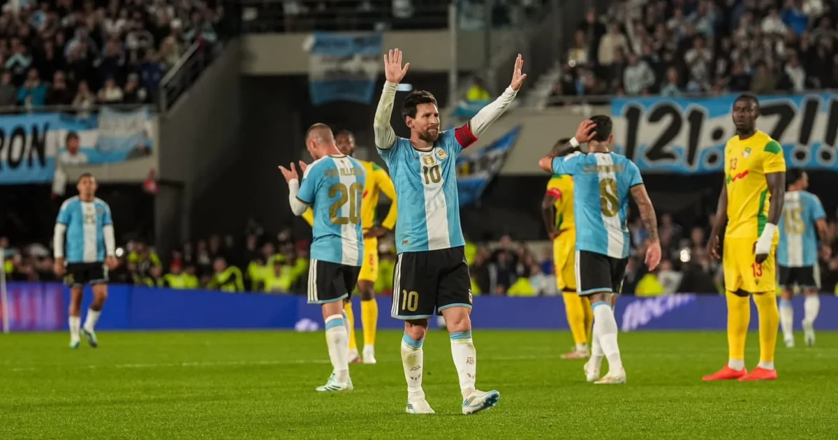 Messi ends international career with goal and two assists in Argentina's 3-0 win over Benin