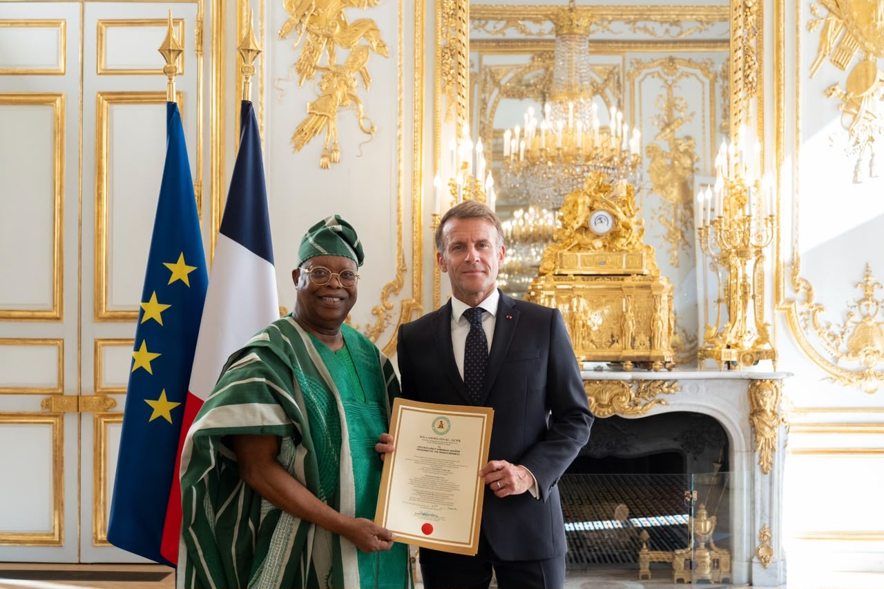 Oke starts work as Nigeria’s ambassador to France after meeting Macron
