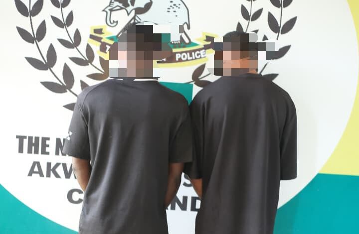 Two arrested in Akwa Ibom for machete attacks and robberies