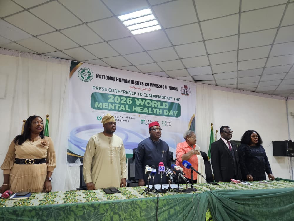 Mental Health Day: NHRC Pushes for Human Rights in Nigeria’s Mental Health Plan
