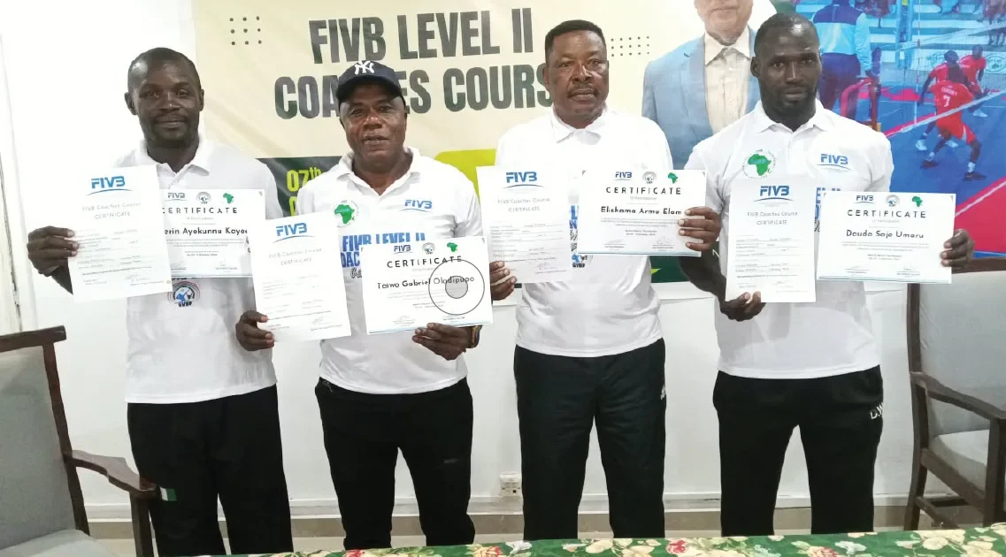 Four Nigerian Coaches Earn FIVB Level II Certification